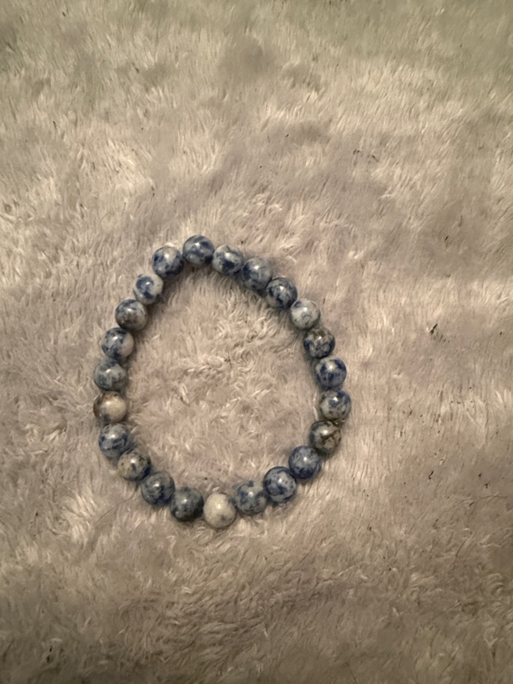 Blue Sodalite Beaded Stretch Bracelet - Women Jewelry